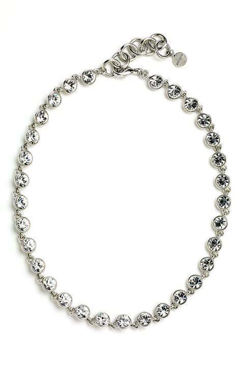 vintage givenchy necklace mens|Givenchy crystal collar necklace.